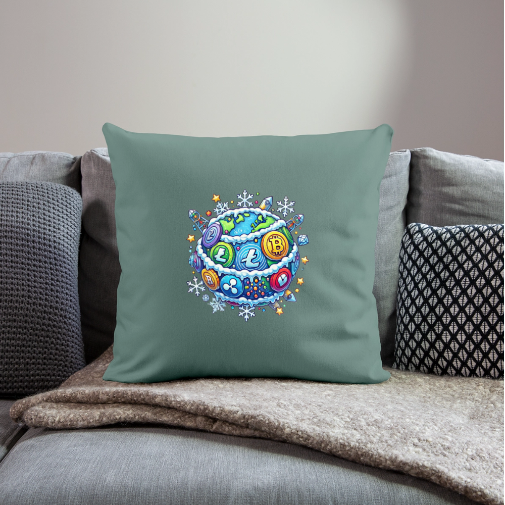 Throw Pillow Cover 18β x 18β.4 - cypress green