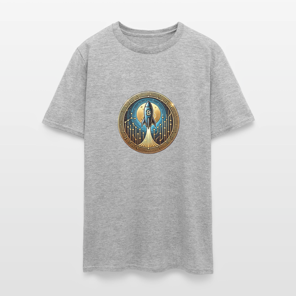 Bitcoin to the Moon shirt - heather gray