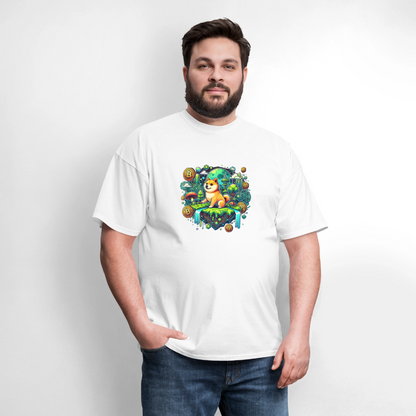 Shiba moon shirt - white