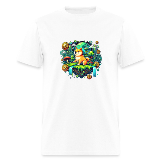 Shiba moon shirt - white