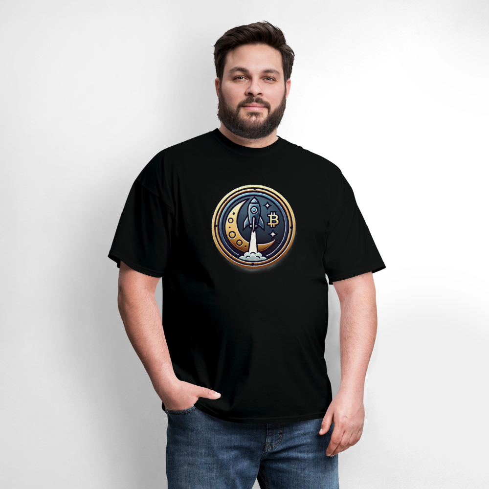 Bitcoin Rocket to the Moon Shirt🚀 - black