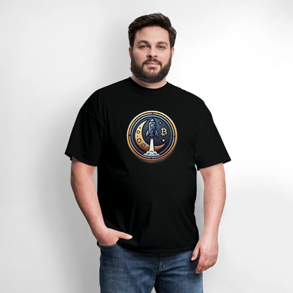 Bitcoin Rocket to the Moon Shirt🚀 - black