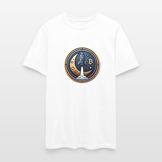 Bitcoin Rocket to the Moon Shirt🚀 - white