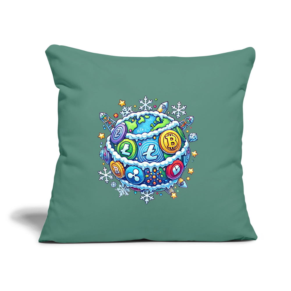 Throw Pillow Cover 18” x 18”.4 - cypress green