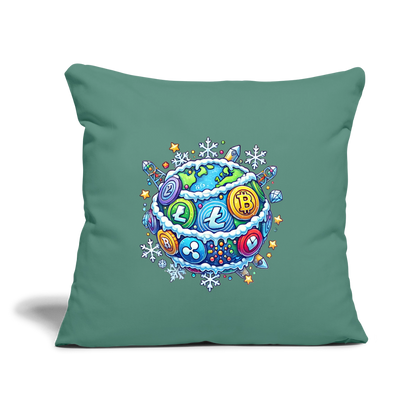 Throw Pillow Cover 18” x 18”.4 - cypress green