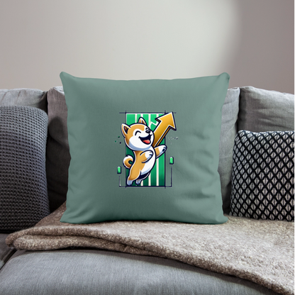 Throw Pillow Cover 18” x 18”.5 - cypress green
