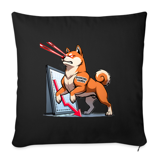 Throw Pillow Cover 18” x 18”.3 - black