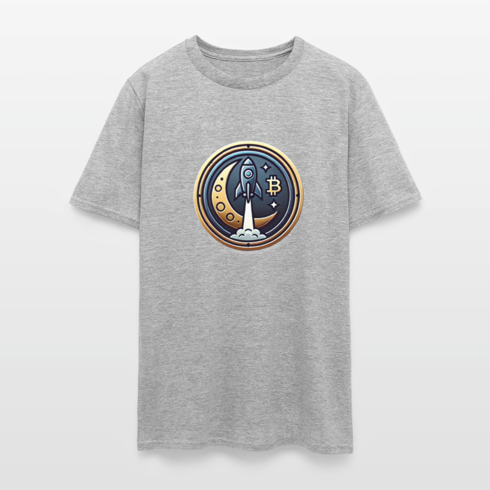 Bitcoin Rocket to the Moon Shirt🚀 - heather gray