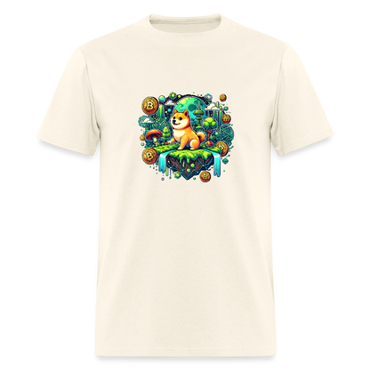 Shiba moon shirt - sweet cream heather