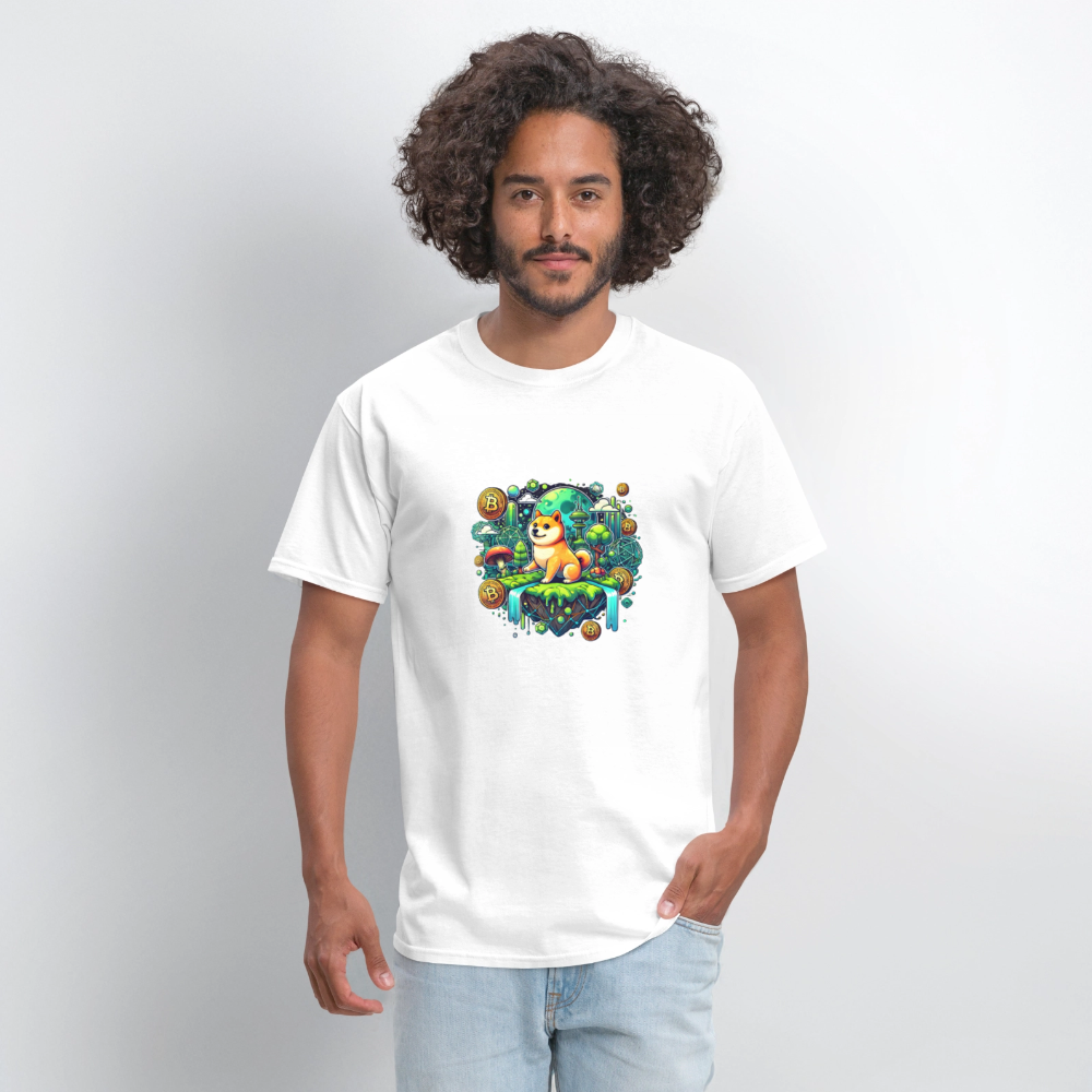 Shiba moon shirt - white