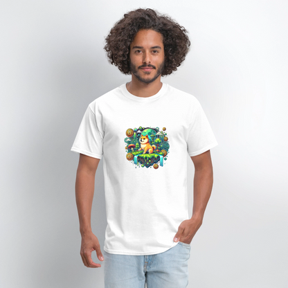 Shiba moon shirt - white