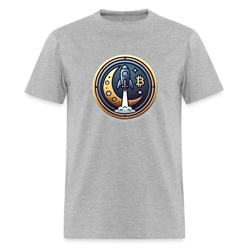 Bitcoin Rocket to the Moon Shirt🚀 - heather gray