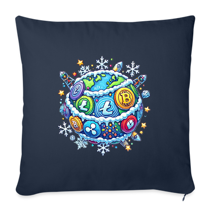 Throw Pillow Cover 18” x 18”.4 - navy