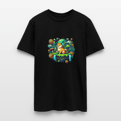 Shiba moon shirt - black