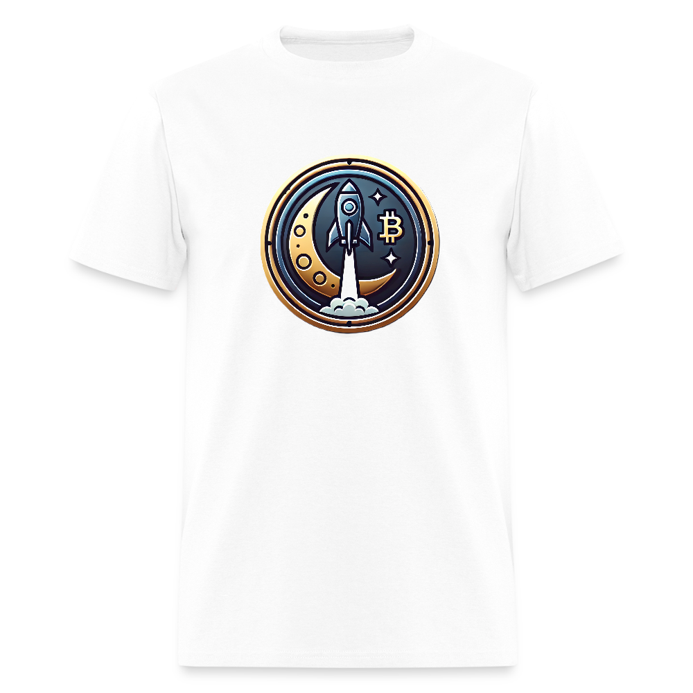 Bitcoin Rocket to the Moon Shirt🚀 - white