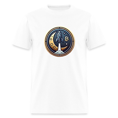Bitcoin Rocket to the Moon Shirt🚀 - white