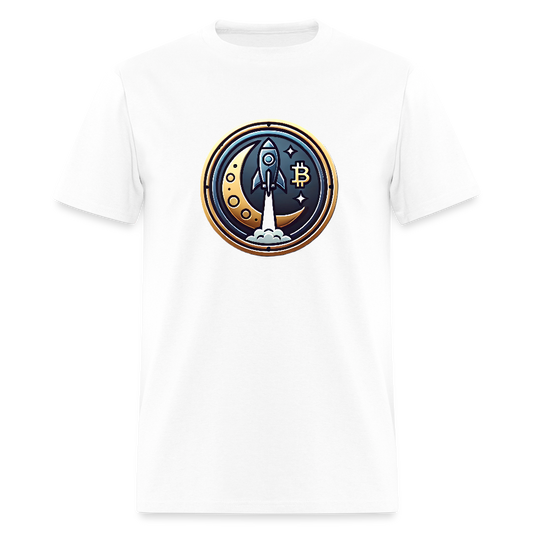 Bitcoin Rocket to the Moon Shirt🚀 - white