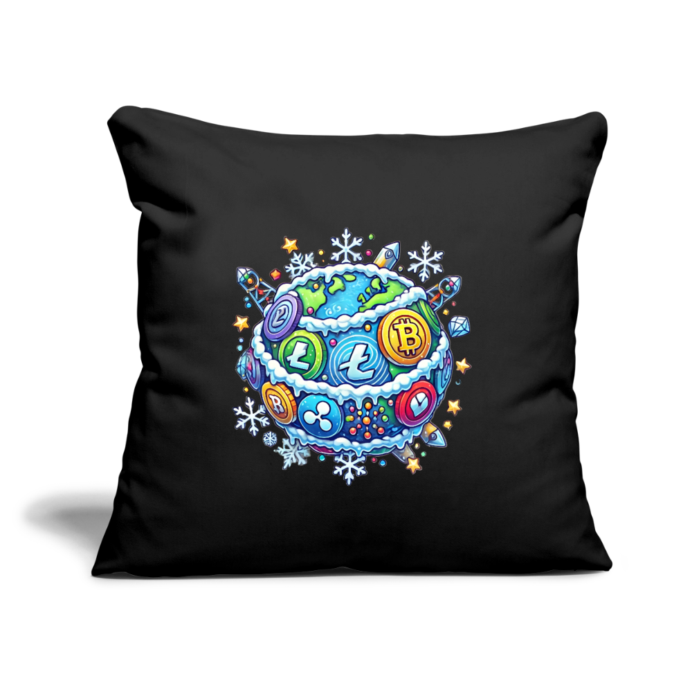 Throw Pillow Cover 18” x 18”.4 - black