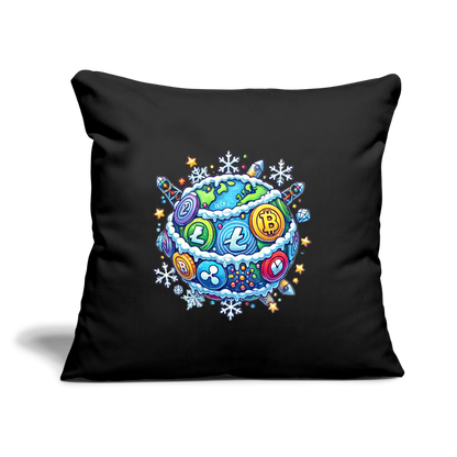 Throw Pillow Cover 18” x 18”.4 - black