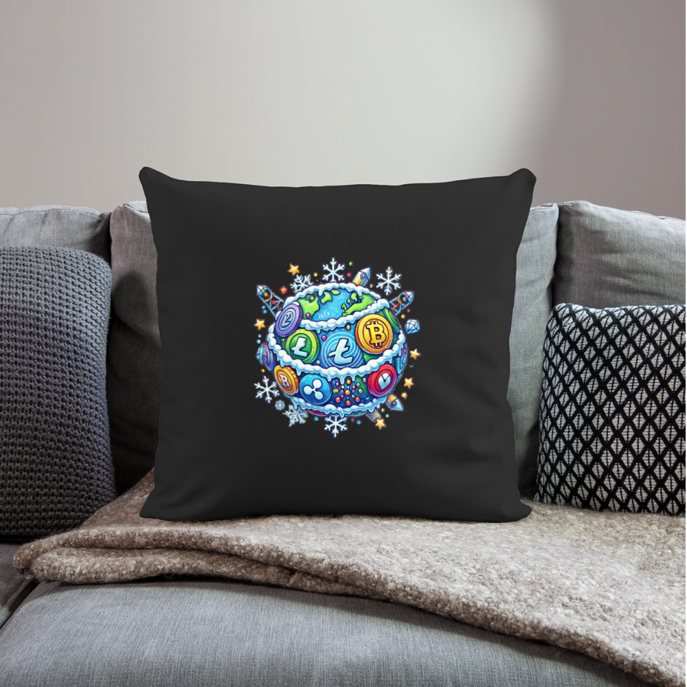 Throw Pillow Cover 18” x 18”.4 - black