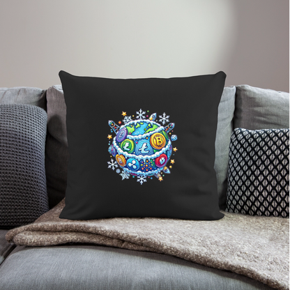 Throw Pillow Cover 18” x 18”.4 - black