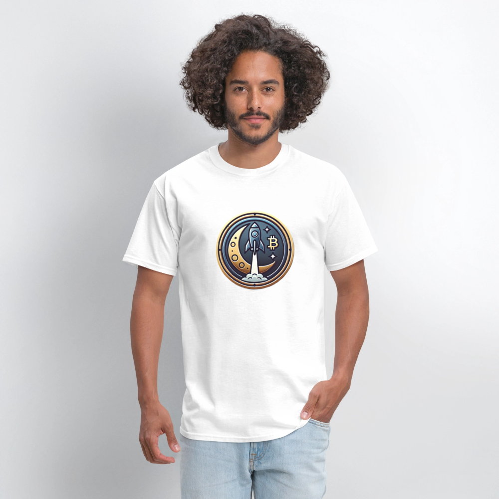 Bitcoin Rocket to the Moon Shirt🚀 - white