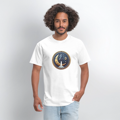 Bitcoin Rocket to the Moon Shirt🚀 - white