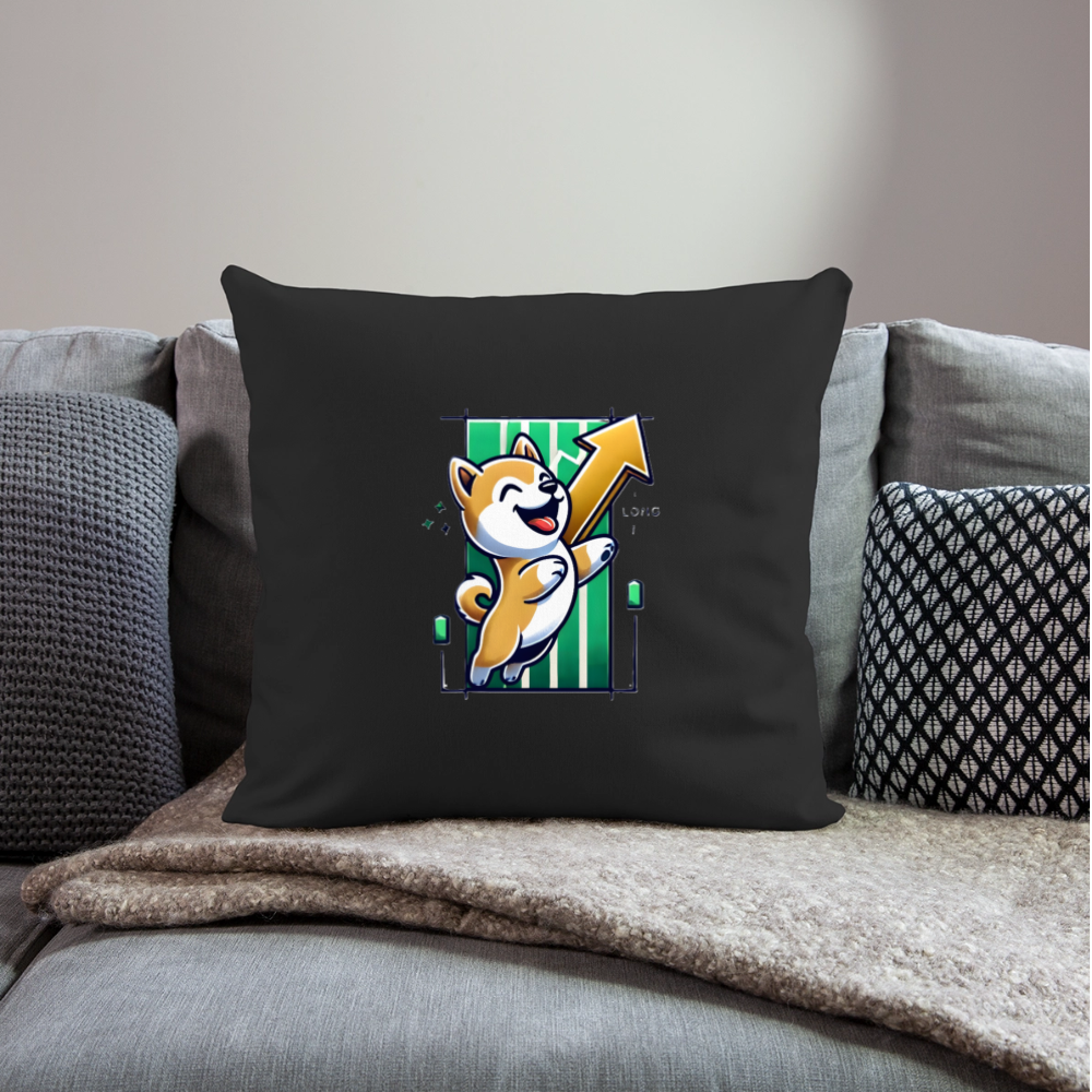 Throw Pillow Cover 18” x 18”.5 - black