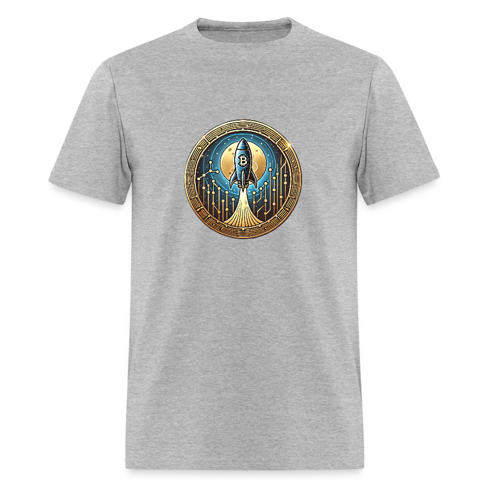 Bitcoin to the Moon shirt - heather gray