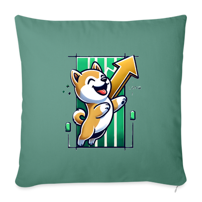 Throw Pillow Cover 18” x 18”.5 - cypress green