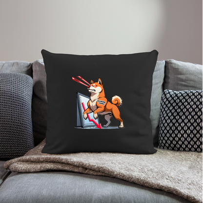 Throw Pillow Cover 18” x 18”.3 - black
