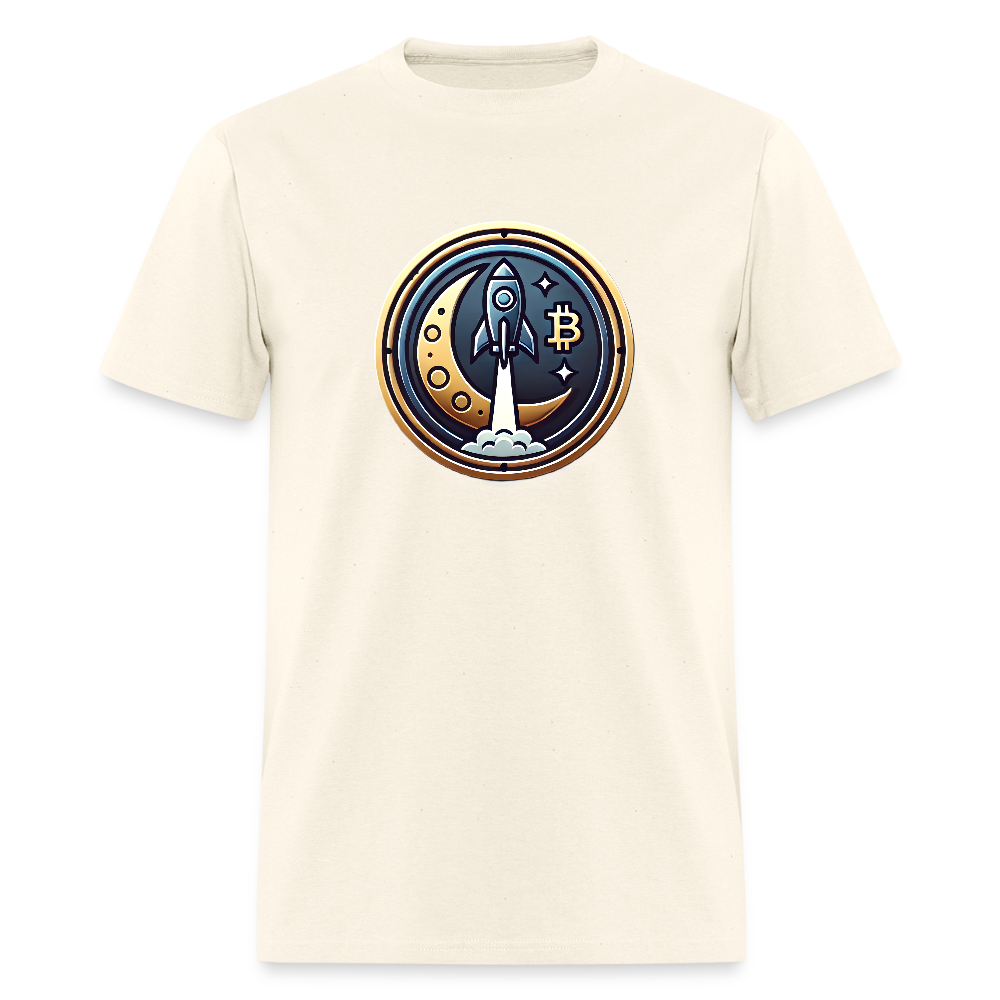 Bitcoin Rocket to the Moon Shirt🚀 - sweet cream heather