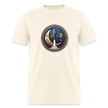 Bitcoin Rocket to the Moon Shirt🚀 - sweet cream heather