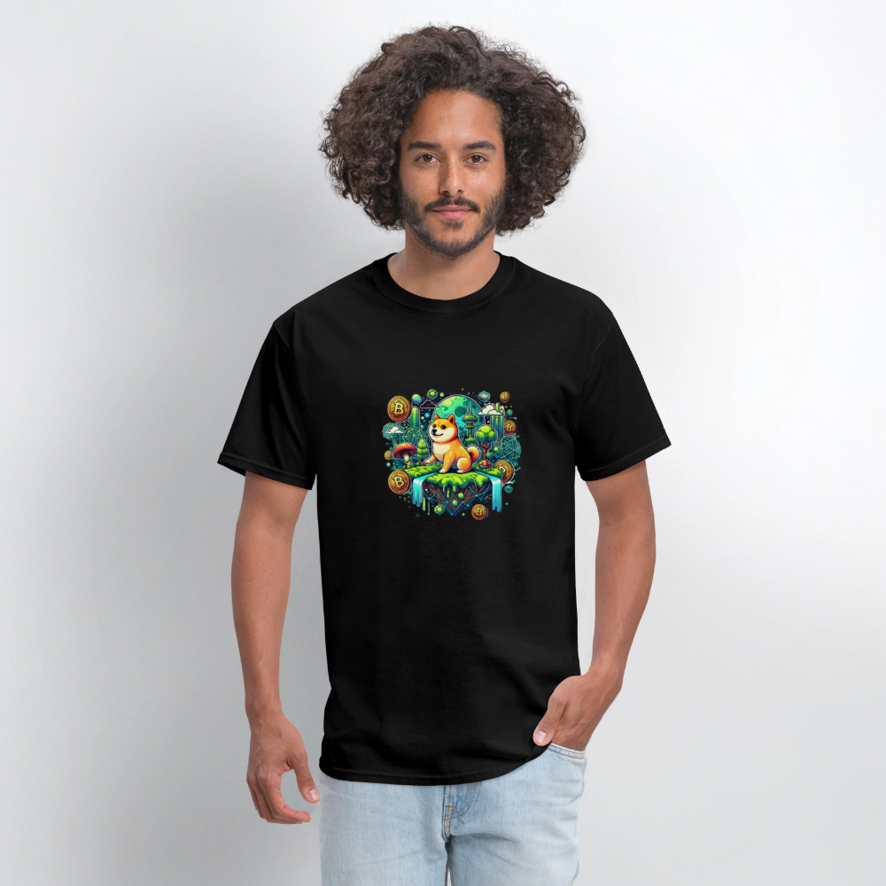 Shiba moon shirt - black