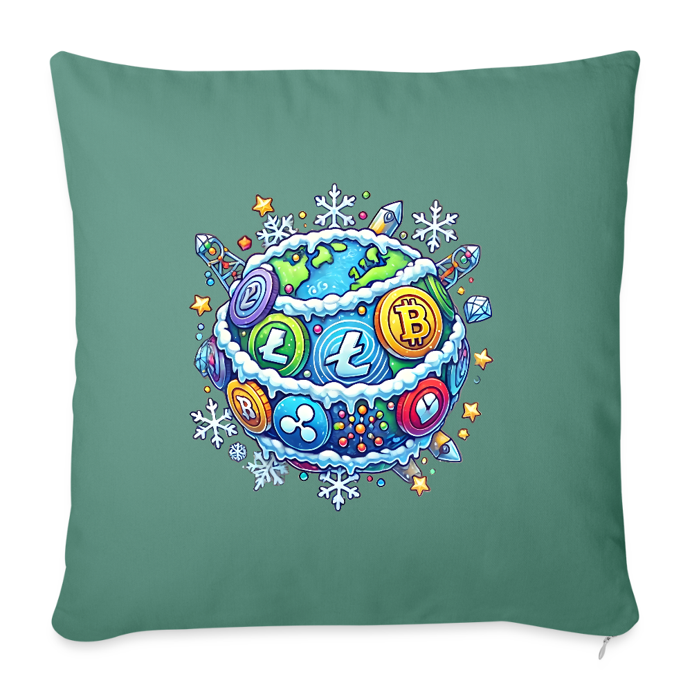 Throw Pillow Cover 18” x 18”.4 - cypress green