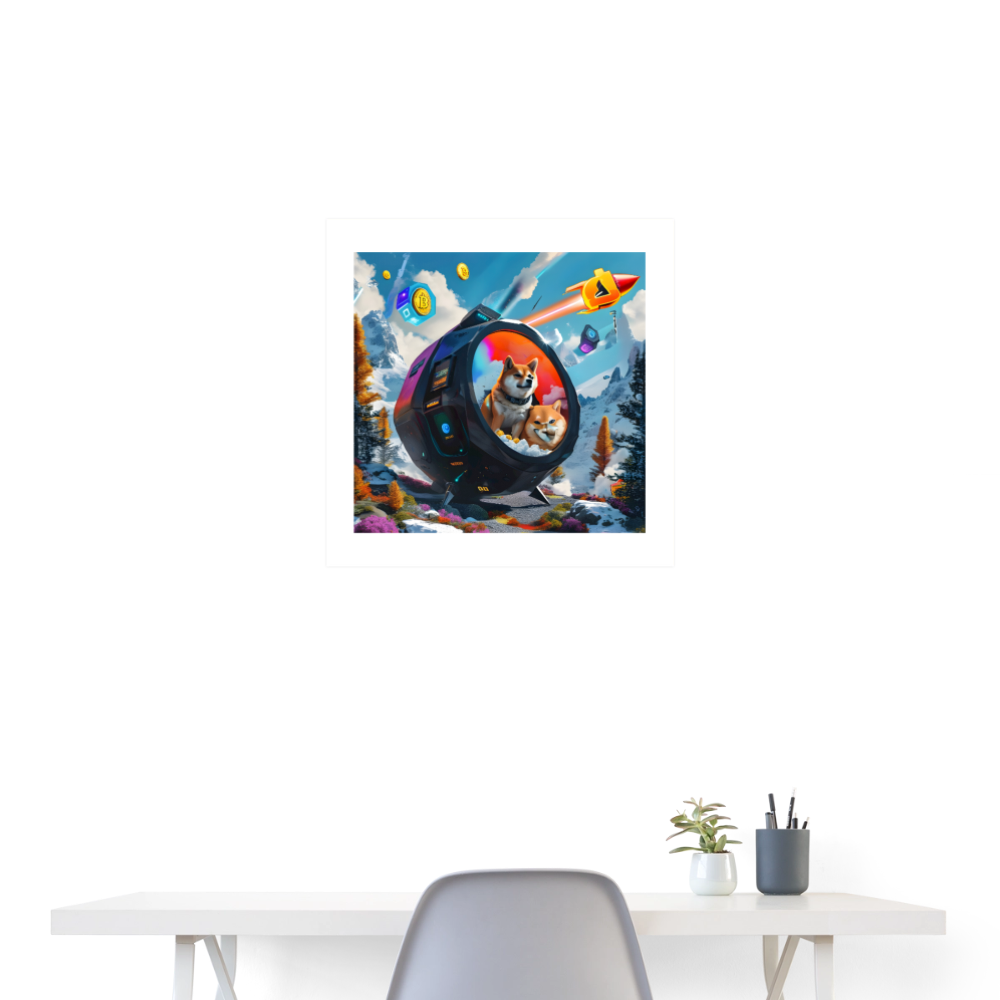 Poster 24x24.25 - white