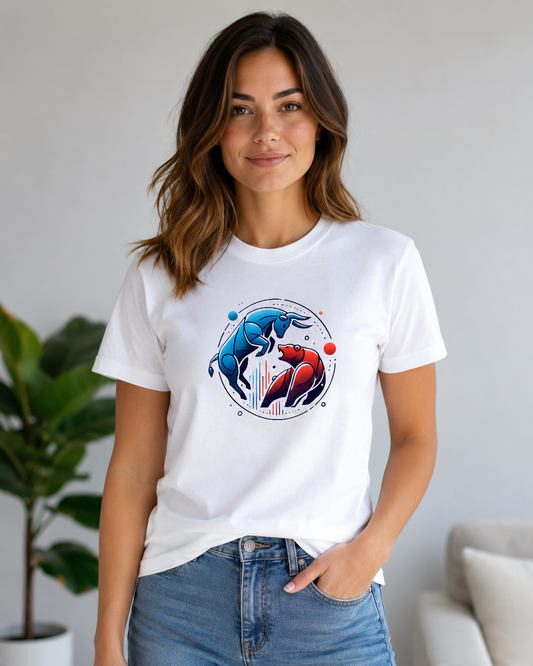 Bull vs Bear “Financial Cage Match” Tee